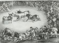 Spanish Entertainment from the Bulls of Bordeaux 1825., 1825. Creator: Francisco Goya