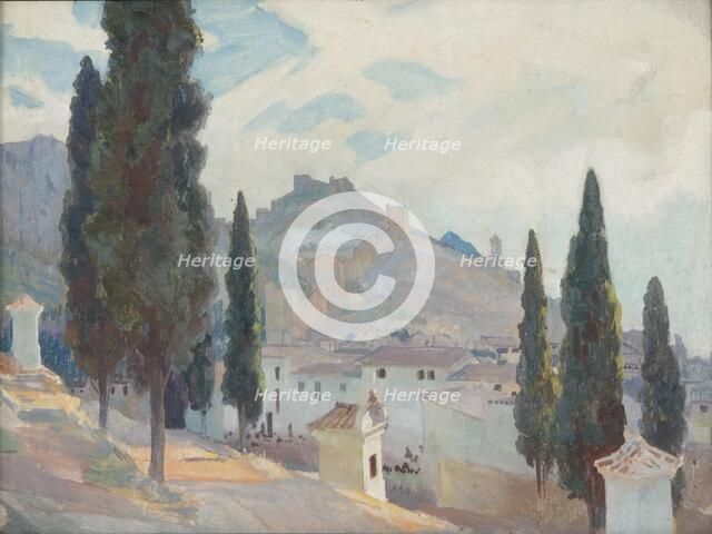 'Spanish Landscape', 1895-1933. Artist: George Murray