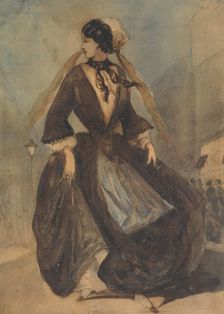 Spanish Lady, 19th century. Creator: Constantin Guys