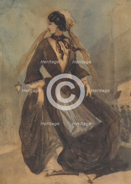 Spanish Lady, 19th century. Creator: Constantin Guys.