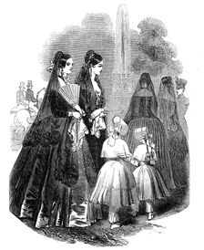 Spanish ladies, 1845. Creator: Unknown
