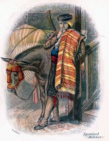 Spanish Muleteer 1809.Artist: W Dickes