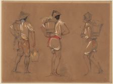 Spanish Peasants, 19th century. Creator: John Frederick Lewis