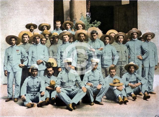 Spanish-Philippine War, Spanish soldiers surviving from the siege of Baler, Luzon Island, who res…