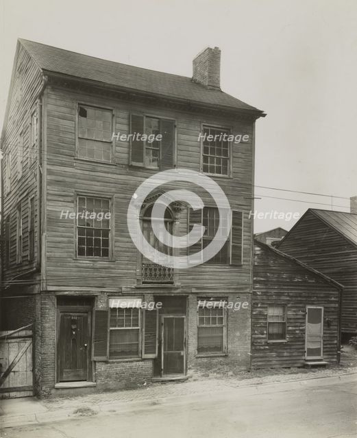 Spanish priest's house, 311-313 Market Street, Natchez, Adams County, Mississippi, 1938. Creator: Frances Benjamin Johnston.