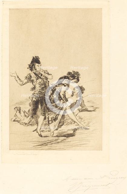 Spanish Scene (Scène espagnole), 1863. Creator: Jules-Ferdinand Jacquemart.