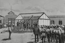 Spanish scientific commission observing the passage of Venus through the solar disk, Cuba, 1882. Creator: Bernardo Rico