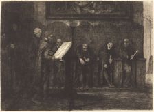 Spanish Singers (Les chantres espagnols), 1865. Creator: Alphonse Legros