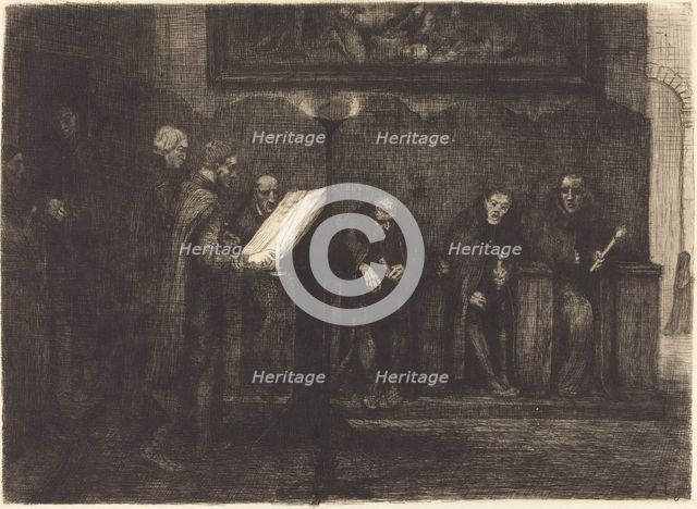 Spanish Singers (Les chantres espagnols), 1865. Creator: Alphonse Legros.