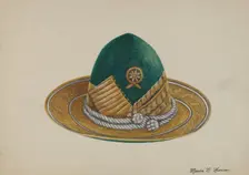 Spanish Southwest: Hat, c. 1937. Creator: Marius Hansen