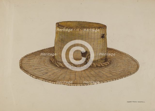 Spanish Southwest: Hat, c. 1939. Creator: Harry Mann Waddell.