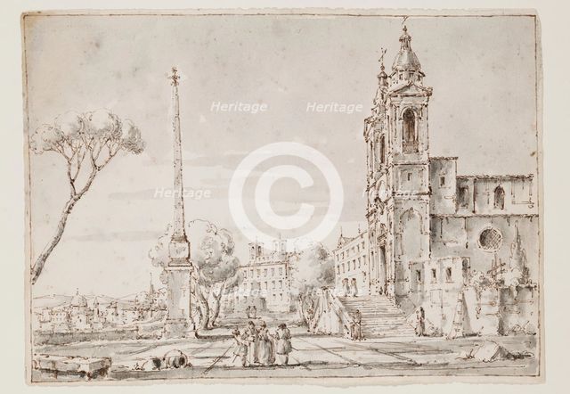 Spanish Steps, between 1750 and 1800. Creator: Unknown.