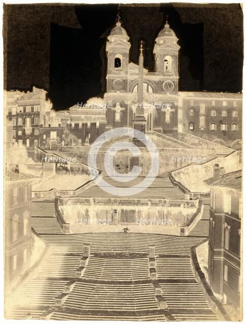 Spanish Steps, Rome, c. 1858. Creator: Gustave de Beaucorps.