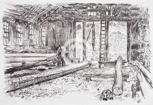 Spar Shop, Gloucester, 1918. Creator: Frederick Childe Hassam.
