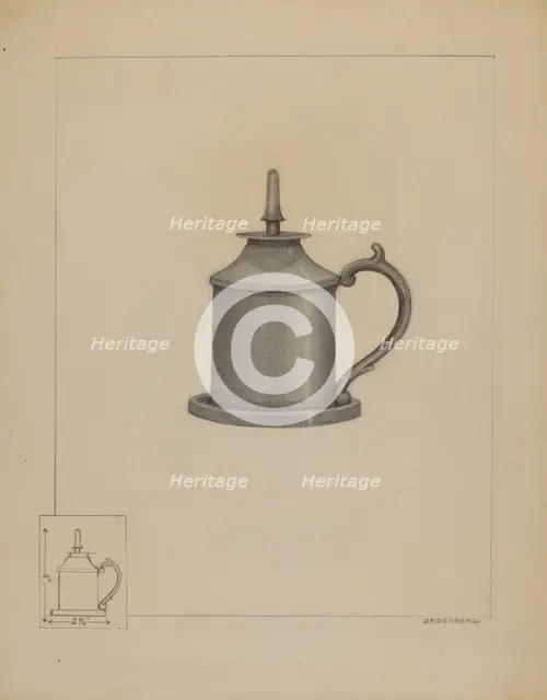 Spark Lamp, c. 1936. Creator: A. Zaidenberg.