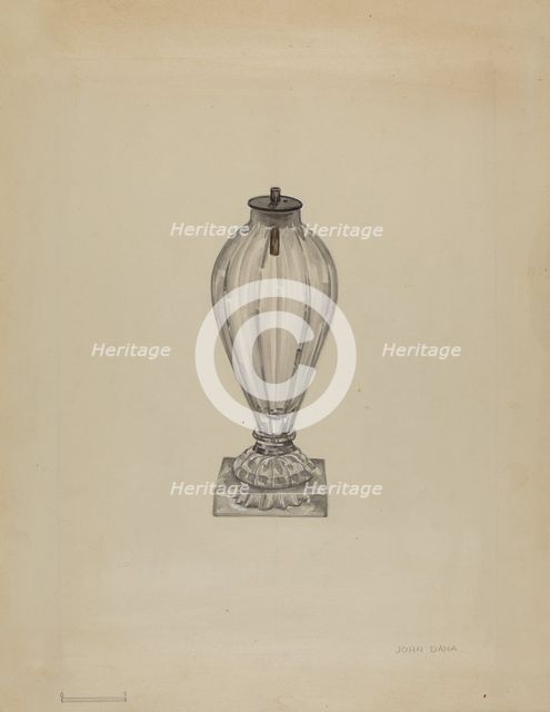 Spark Lamp, c. 1936. Creator: John Dana.