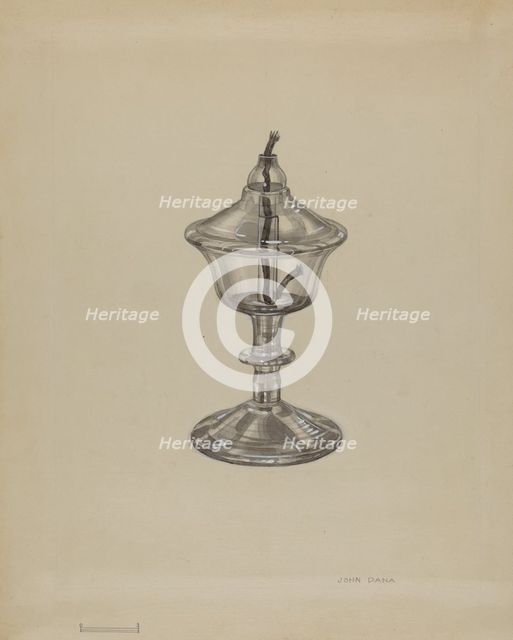 Spark Lamp, c. 1936. Creator: John Dana.