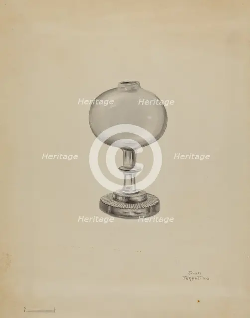 Spark Lamp, c. 1936. Creator: John Tarantino.