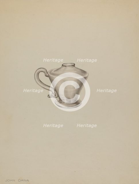 Spark Lamp, c. 1938. Creator: John Dana.