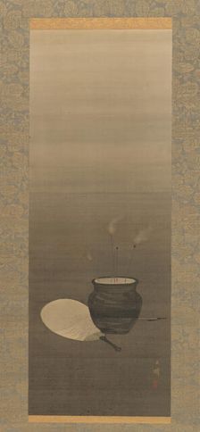 Sparklers on Summer Evening. Creator: Shiokawa Bunrin