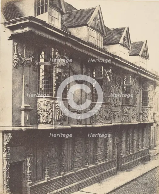 Sparrowe's House, 1853. Creator: Robert Charles Ransome.