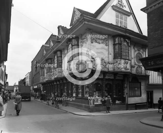 Sparrowe's House, Buttermarket, Ipswich, Suffolk, c1955.  Creator: Arthur Charles Kirby Ware.