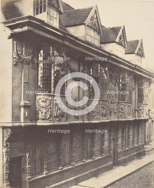 Sparrowe's House, 1853. Creator: Robert Charles Ransome.