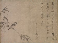 Sparrows and Bamboo, mid- to late 1500s. Creator: Shiken Seid? (Japanese, 1486-1581)