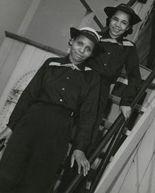 SPARS Olivia Hooker, of Columbus, Ohio, and Aileen Anita Cooke, of Los Angeles, Ca..., ca.1945. Creator: Unknown