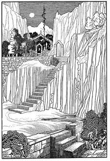 Spartans asking the Oracle at Delphi whether to make war against Athens, c431 BC (1910)