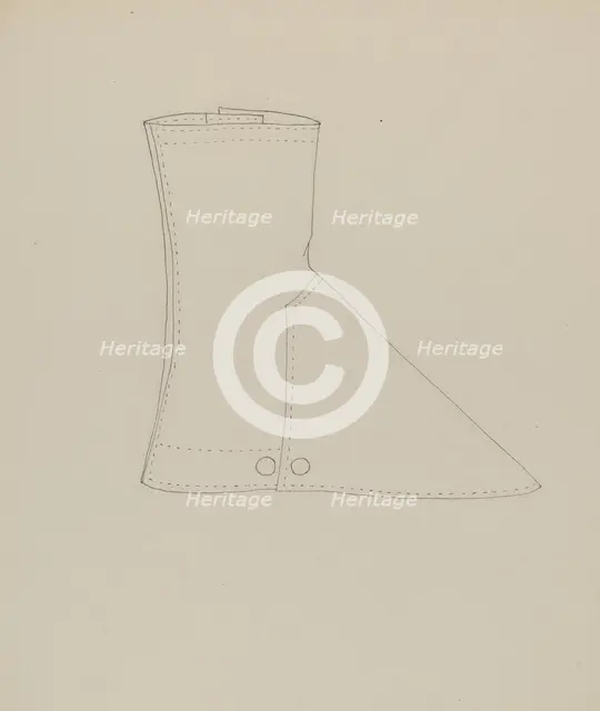 Spats or Gaiters, 1935/1942. Creator: Unknown.