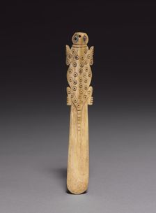 Spatula with Carved Lizard, 100 BC-700. Creator: Unknown