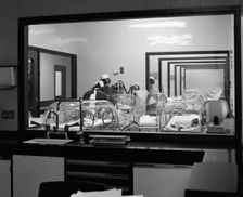 Special care unit for premature babies, Nether Edge Hospital, Sheffield, South Yorkshire, 1969. Creator: Michael Walters