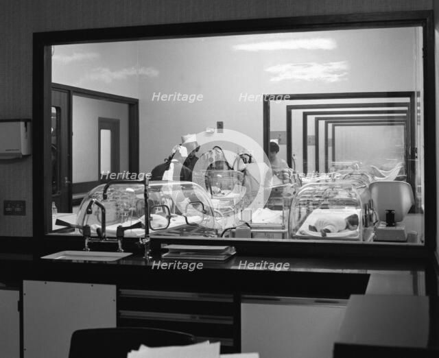 Special care unit for premature babies, Nether Edge Hospital, Sheffield, South Yorkshire, 1969. Artist: Michael Walters