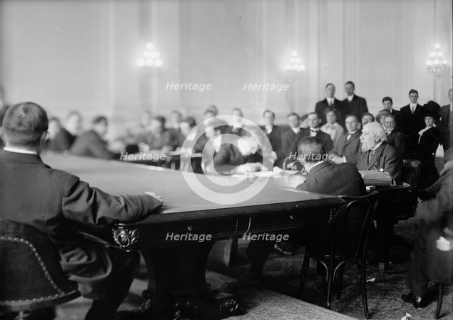 Special Committee On The Investigation of The U.S. Steel Corp., January 12, 1912.  Creator: Harris & Ewing.