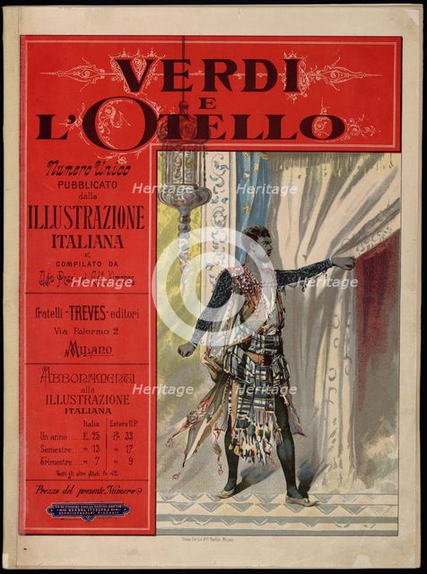 Special issue of the periodical Illustrazione Italiana, dedicated to the premiere of Otello, 1887.