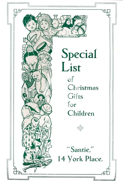 'Special List of Christmas Gifts for Children', 1917. Artist: Garratt & Atkinson.