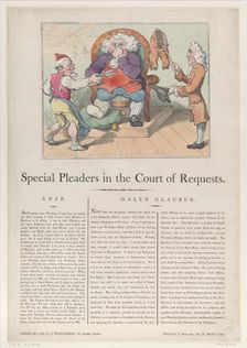 Special Pleaders in the Court of Requests, May 28, 1802., May 28, 1802. Creator: Thomas Rowlandson
