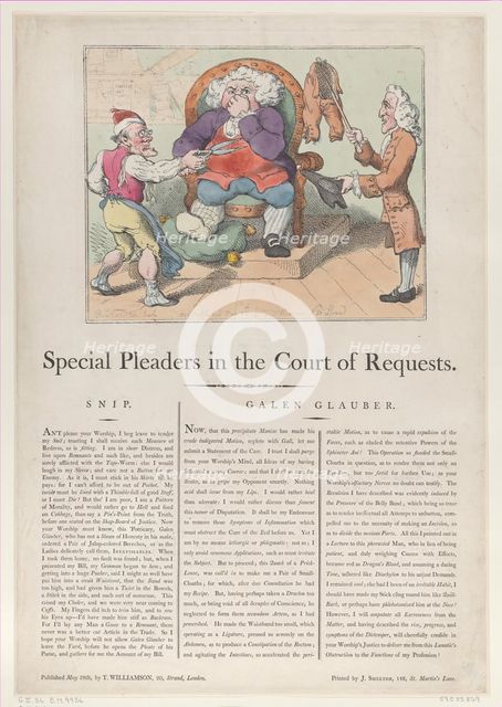 Special Pleaders in the Court of Requests, May 28, 1802., May 28, 1802. Creator: Thomas Rowlandson.