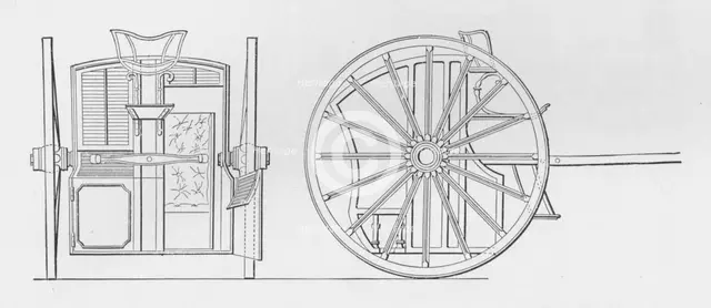 'Specification Drawings for Hansom's Cab, 1834', 1834, (1904). Artists: Joseph Hansom, Unknown.