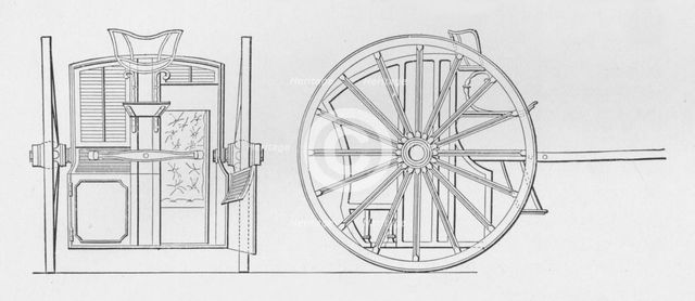 'Specification Drawings for Hansom's Cab, 1834', 1834, (1904). Artists: Joseph Hansom, Unknown.
