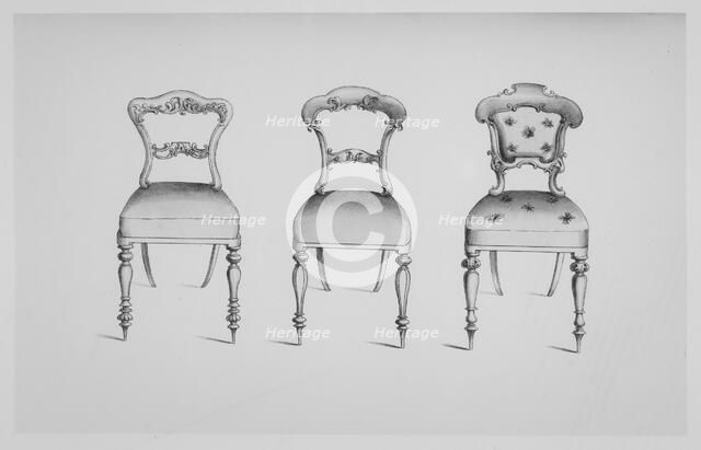 Specimens of Furniture in the Elizabethan & Louis Quatorze Styles. Adapted for Mod..., 19th century. Creator: Thomas King.