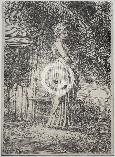 Specimens of Polyautgraphy: The Lost Apple, 1803. Creator: Thomas Stothard (British, 1755-1834).