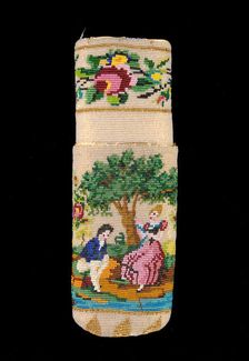 Spectacle case, American, 1830-60. Creator: Unknown