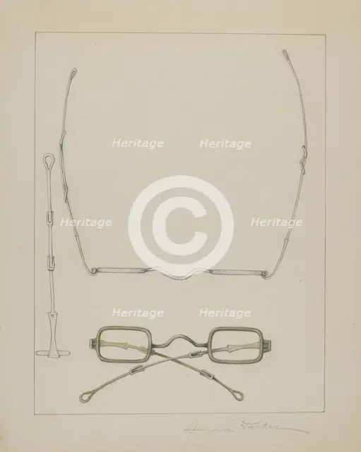 Spectacles, c. 1938. Creator: Cora Parker.