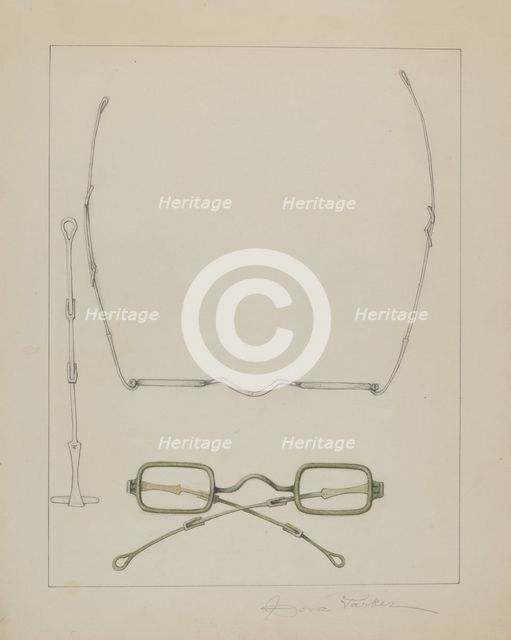 Spectacles, c. 1938. Creator: Cora Parker.