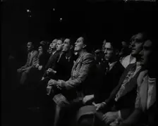 Spectators Watching a Wrestling Match, 1930s. Creator: British Pathe Ltd