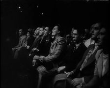 Spectators Watching a Wrestling Match, 1930s. Creator: British Pathe Ltd