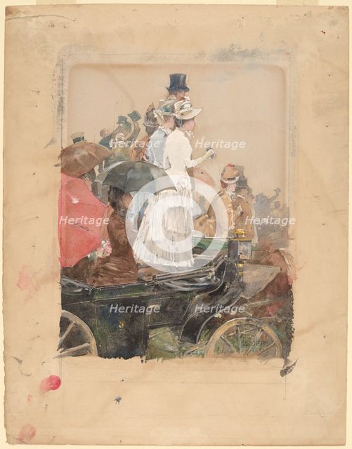 Spectators at the Grand Prix, 1888. Creator: Frederick Childe Hassam.