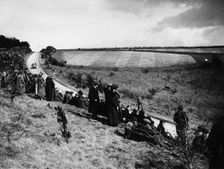 Spectators at the Kop Hill Climb, near Princes Risborough, Buckinghamshire, 1922